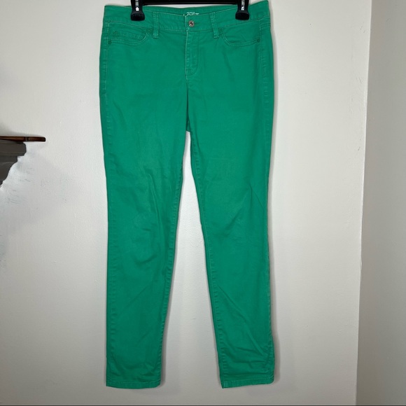 Ann Taylor LOFT Green Modern Skinny Pants - Picture 1 of 5
